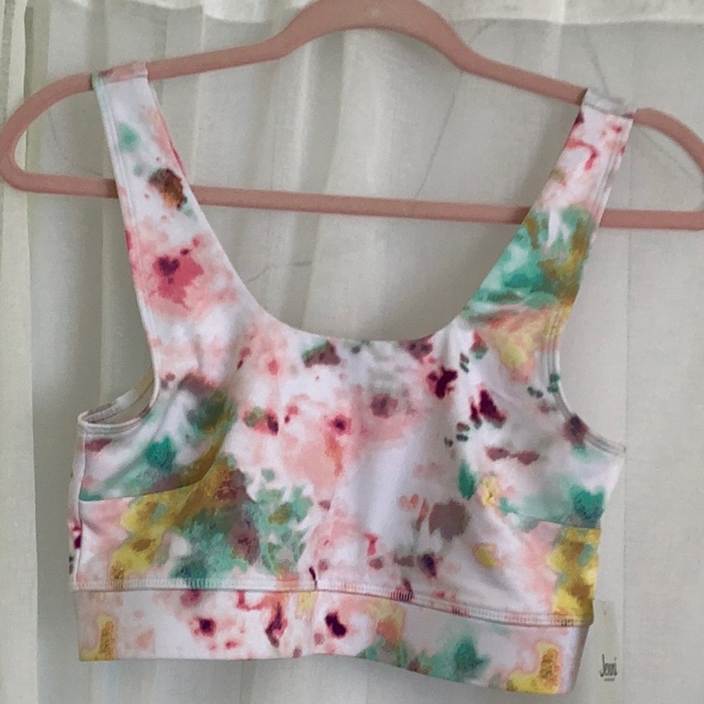 NWT Jenni Intimates, Bralette, Tie-dye, square neck